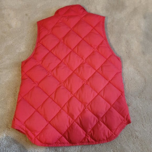 J Crew quilted down puffer vest Hot Pink S Style 92465 - Picture 5 of 8